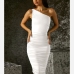 13Sexy Inclined Shoulder Asymmetrical Ruched Dresses