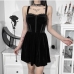 14Sexy Patchwork Pleated Sleeveless Mini Dress