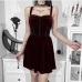 20Sexy Patchwork Pleated Sleeveless Mini Dress