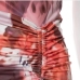 8Sexy Printed Drawstring Camisole Mini Dress