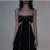 1Sexy Reflective Waist Cut Halter Dress