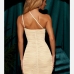 6Sexy Ruched One Shoulder Sleeveless Prom  Dress