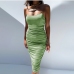 6Sexy Ruched Strapless Party Wear Dress