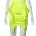 15Sexy Solid Sleeveless Drawstring Dress