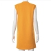 6Sexy V Neck Solid Sleeveless Sheath Dress