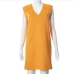 8Sexy V Neck Solid Sleeveless Sheath Dress