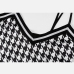 10Sexy Vintage Houndstooth Sleeveless Mini Dress