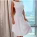 4Sexy White Backless Sleeveless Loose Dress