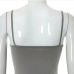 9Simple Design Solid Backless Camisole Short Dress