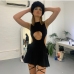 3Stylish Cutout Solid Designer Dresses