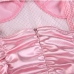 12Stylish Solid Camisole Ruched Mini Dress
