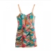 10Summer Printed Ruched Sleeveless Dresses