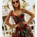 17Summer V Neck Floral Sleeveless Dress For Women