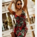 18Summer V Neck Floral Sleeveless Dress For Women