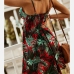 19Summer V Neck Floral Sleeveless Dress For Women