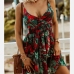 20Summer V Neck Floral Sleeveless Dress For Women