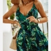 4Summer V Neck Floral Sleeveless Dress For Women