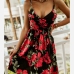 6Summer V Neck Floral Sleeveless Dress For Women