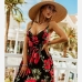 8Summer V Neck Floral Sleeveless Dress For Women