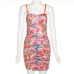 11Trendy Ruched Colorful Sleeveless Dresses For Women