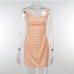 9Trendy Summer Sleeveless Bodycon Plaid Dress