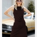 5Urban Casual Sleeveless Ruched Dresses