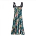 6Vocation Floral Ruffle Sleeveless Dress Backless For Women