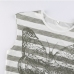 12  Fashion Butterfly Pattern Stripe Short Sleeve Crop Top