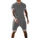 8Casual Sport Short Sleeve Top With Shorts Set