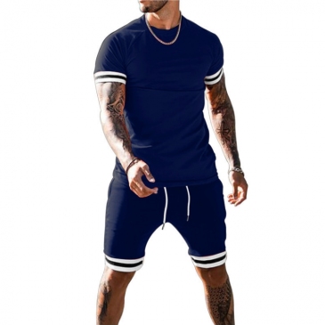 Casual Sport Short Sleeve Top With Shorts Set