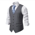 6Fashion V Neck Single Button Vest Coat