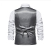 7Fashion V Neck Single Button Vest Coat