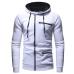 6 Contrast Color Hooded Leisure Time Short Coat