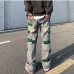 3 Men's  Fashion Embroidered Printing Loose Jeans