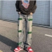 4 Men's  Fashion Embroidered Printing Loose Jeans