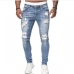 3Hip Hop Ripped Mid Waist Jeans For Men