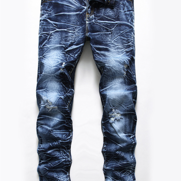 Trending Stretchable Mid Waist Ripped Jeans For Men
