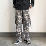  Camouflage Printing Loose Cargo Pants For Men