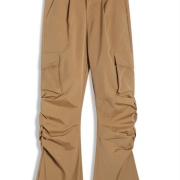 High Street Vibe Style Ruched Mens Cargo Pants