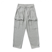 Korean Style Pocket Drawstring Track Pants Men