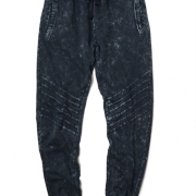 Men Casual Cotton Mid Waist Pant