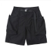 1Streetwear Solid Pocket Mens Black Cargo Shorts