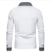 4Casual Patchwork Long Sleeve Polo Shirts