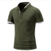 12Casual Solid Short Sleeve Polo T Shirts