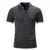 6Casual Solid  Short Sleeve Polo T Shirts