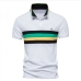 9Casual Striped Patchwork Polo T Shirts For Men