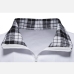 3Chic Plaid Patchwork Long Sleeve Polo Shirts