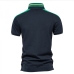 4Contrast Color Embroidery Mens Cotton Polo Shirts