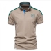 5Contrast Color Embroidery Mens Cotton Polo Shirts