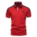 7Contrast Color Embroidery Mens Cotton Polo Shirts